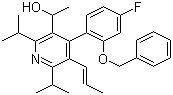 4-[4-氟-2-(苯甲氧基)苯基]-α-甲基-2,6-雙(1-甲基乙基)-5-(1-丙烯-1-基)-3-吡啶甲醇結構式_503559-84-0結構式