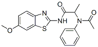 (9CI)-2-(乙酰基苯基氨基)-N-(6-甲氧基-2-苯并噻唑)-丙酰胺結(jié)構(gòu)式_50827-33-3結(jié)構(gòu)式