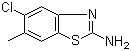 5-Chloro-6-methyl-2-benzothiazolamine Structure,50850-98-1Structure