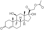 醋酸氟氫可的松結(jié)構(gòu)式_514-36-3結(jié)構(gòu)式