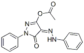 3-(乙?；趸?-1-苯基-4-(2-苯基亞肼基)-1H-吡唑-5-酮結(jié)構(gòu)式_51471-67-1結(jié)構(gòu)式