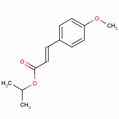 (e)-p-甲氧基肉桂酸異丙酯結(jié)構(gòu)式_53484-51-8結(jié)構(gòu)式