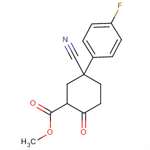 5-氰基-5-(4-氟苯基)-2-氧代環(huán)己烷羧酸甲酯結(jié)構(gòu)式_56326-95-5結(jié)構(gòu)式