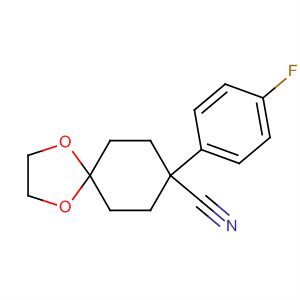 8-(4-氟-苯基)-1,4-二噁螺[4.5]癸烷-8-甲腈結構式_56327-00-5結構式