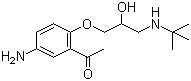 5-Amino-2-(3-(tert-butylamino)-2-hydroxypropoxy)acetophenoneStructure,56980-94-0Structure 5-Amino-2-(3-(tert-butylamino)-2-hydroxypropoxy)acetophenone Structure,56980-94-0Structure