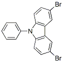 3,6-Dibromo-9-phenylcarbazoleStructure,57103-20-5Structure 3,6-Dibromo-9-phenylcarbazole Structure,57103-20-5Structure