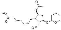 (Z)-7-[(1r,2r,3r,5s)-5-乙酰氧基-2-甲?；?3-(四氫-吡喃-2-基氧基)-環(huán)戊基]-5-庚烯酸甲酯結構式_57429-55-7結構式