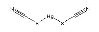硫氰酸汞結構式_592-85-8結構式