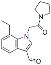 (9CI)-1-[(7-乙基-3-甲?；?1H-吲哚-1-基)乙?；鵠-吡咯烷結(jié)構(gòu)式_593237-24-2結(jié)構(gòu)式