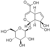 (1S,2s,6s,9r)-9-hydroxy-9-(hydroxymethyl)-2-[(2s,3r,4s,5r,6r)-3,4,5-trihydroxy-6-(hydroxymethyl)oxan-2-yl]oxy-3-oxabicyclo[4.3.0]nona-4,7-diene-5-carboxylic acid Structure,5945-50-6Structure