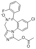 1-乙酰氧基甲基-8-氯-6-(2-氟苯基)-4H-咪唑并[1,5-alpha][1,4]苯并二氮雜卓 5-氧化物結(jié)構(gòu)式_59468-88-1結(jié)構(gòu)式