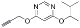 (9CI)-4-(1,2-二甲基丙氧基)-6-(2-丙炔氧基)-嘧啶結構式_601482-73-9結構式