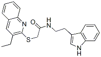 (9ci)-2-[(3-乙基-2-喹啉)硫代]-n-[2-(1H-吲哚-3-基)乙基]-乙酰胺結(jié)構(gòu)式_602266-87-5結(jié)構(gòu)式