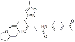 (9ci)-n-(4-乙?；交?-n-(5-甲基-3-異噁唑基)-n-[2-氧代-2-[[(四氫-2-呋喃)甲基]氨基]乙基]-丁烷二酰胺結構式_602322-34-9結構式