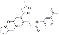 (9ci)-n-(3-乙?；交?-n-(5-甲基-3-異噁唑基)-n-[2-氧代-2-[[(四氫-2-呋喃)甲基]氨基]乙基]-丁烷二酰胺結(jié)構(gòu)式_602322-35-0結(jié)構(gòu)式
