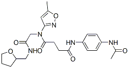 (9ci)-n-[4-(乙?；被?苯基]-n-(5-甲基-3-異噁唑基)-n-[2-氧代-2-[[(四氫-2-呋喃)甲基]氨基]乙基]-丁烷二酰胺結構式_602322-36-1結構式