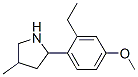(9CI)-2-(2-乙基-4-甲氧基苯基)-4-甲基-吡咯烷結(jié)構(gòu)式_603069-05-2結(jié)構(gòu)式