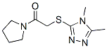 (9CI)-1-[[(4,5-二甲基-4H-1,2,4-噻唑-3-基)硫代]乙?；鵠-吡咯烷結(jié)構(gòu)式_603070-54-8結(jié)構(gòu)式