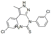 (9CI)-N-(3-氯苯基)-N-[4-(4-氯苯基)-5-甲基-1H-吡唑-3-基]-硫脲結構式_603098-15-3結構式