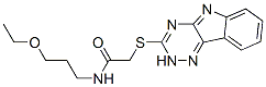 (9ci)-n-(3-乙氧基丙基)-2-(2H-1,2,4-噻嗪并[5,6-b]吲哚-3-基硫代)-乙酰胺結構式_603945-98-8結構式