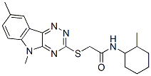 (9ci)-2-[(5,8-二甲基-5H-1,2,4-噻嗪并[5,6-b]吲哚-3-基)硫代]-n-(2-甲基環(huán)己基)-乙酰胺結構式_603946-46-9結構式