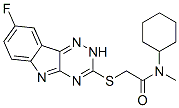 (9ci)-n-環(huán)己基-2-[(8-氟-2H-1,2,4-噻嗪并[5,6-b]吲哚-3-基)硫代]-n-甲基-乙酰胺結構式_603947-96-2結構式