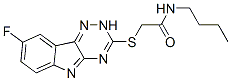 (9ci)-n-丁基-2-[(8-氟-2H-1,2,4-噻嗪并[5,6-b]吲哚-3-基)硫代]-乙酰胺結構式_603948-01-2結構式