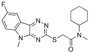 (9ci)-n-環(huán)己基-2-[(8-氟-5-甲基-5H-1,2,4-噻嗪并[5,6-b]吲哚-3-基)硫代]-n-甲基-乙酰胺結構式_603948-14-7結構式