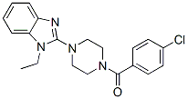 (9ci)-1-(4-氯苯甲?；?-4-(1-乙基-1H-苯并咪唑-2-基)-哌嗪結構式_604741-82-4結構式