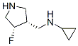 (3r,4s)-(9ci)-n-環(huán)丙基-4-氟-3-吡咯烷甲胺結構式_604798-54-1結構式