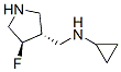 (3r,4r)-(9ci)-n-環(huán)丙基-4-氟-3-吡咯烷甲胺結(jié)構(gòu)式_604798-71-2結(jié)構(gòu)式