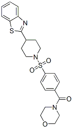 (9ci)-4-[4-[[4-(2-苯并噻唑)-1-哌啶基]磺?；鵠苯甲酰基]-嗎啉結(jié)構(gòu)式_606083-20-9結(jié)構(gòu)式