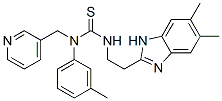 (9CI)-n-[2-(5,6-二甲基-1H-苯并咪唑-2-基)乙基]-n-(3-甲基苯基)-n-(3-吡啶甲基)-硫脲結構式_606091-43-4結構式