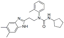 (9CI)-n-環(huán)戊基-n-[2-(5,6-二甲基-1H-苯并咪唑-2-基)乙基]-n-(2-甲基苯基)-脲結構式_606091-54-7結構式