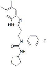 (9CI)-n-環(huán)戊基-n-[2-(5,6-二甲基-1H-苯并咪唑-2-基)乙基]-n-(4-氟苯基)-脲結構式_606091-55-8結構式