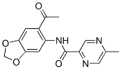 (9CI)-N-(6-乙?；?1,3-苯并二氧雜環(huán)戊烯l-5-基)-5-甲基-吡嗪羧酰胺結(jié)構(gòu)式_606096-86-0結(jié)構(gòu)式