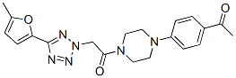 (9ci)-1-(4-乙?；交?-4-[[5-(5-甲基-2-呋喃)-2H-四唑-2-基]乙?；鵠-哌嗪結(jié)構(gòu)式_606097-25-0結(jié)構(gòu)式
