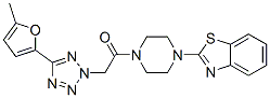 (9ci)-1-(2-苯并噻唑)-4-[[5-(5-甲基-2-呋喃)-2H-四唑-2-基]乙?；鵠-哌嗪結構式_606097-26-1結構式