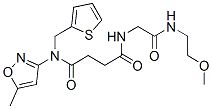 (9ci)-n-[2-[(2-甲氧基乙基)氨基]-2-氧代乙基]-n-(5-甲基-3-異噁唑基)-n-(2-噻吩甲基)-丁烷二酰胺結構式_606098-22-0結構式
