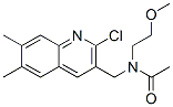 (9ci)-n-[(2-氯-6,7-二甲基-3-喹啉)甲基]-n-(2-甲氧基乙基)-乙酰胺結構式_606102-46-9結構式