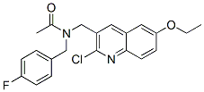 (9ci)-n-[(2-氯-6-乙氧基-3-喹啉)甲基]-n-[(4-氟苯基)甲基]-乙酰胺結構式_606103-46-2結構式