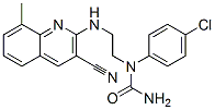 (9CI)-N-(4-氯苯基)-N-[2-[(3-氰基-8-甲基-2-喹啉)氨基]乙基]-脲結構式_606105-02-6結構式
