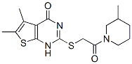 (9ci)-1-[[(1,4-二氫-5,6-二甲基-4-氧代噻吩并[2,3-d]嘧啶-2-基)硫代]乙?；鵠-3-甲基-哌啶結構式_606107-66-8結構式