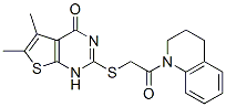 (9CI)-1-[[(1,4-二氫-5,6-二甲基-4-氧代噻吩并[2,3-d]嘧啶-2-基)硫代]乙?；鵠-1,2,3,4-四氫-喹啉結(jié)構(gòu)式_606107-72-6結(jié)構(gòu)式