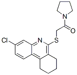 (9ci)-1-[[(3-氯-7,8,9,10-四氫-6-菲啶基)硫代]乙?；鵠-吡咯烷結(jié)構(gòu)式_606108-77-4結(jié)構(gòu)式