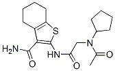 (9ci)-2-[[(乙?；h(huán)戊基氨基)乙?；鵠氨基]-4,5,6,7-四氫-苯并[b]噻吩-3-羧酰胺結(jié)構(gòu)式_606108-94-5結(jié)構(gòu)式