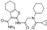 (9ci)-2-[[[環(huán)己基(環(huán)丙基羰基)氨基]乙?；鵠氨基]-4,5,6,7-四氫-苯并[b]噻吩-3-羧酰胺結(jié)構(gòu)式_606109-39-1結(jié)構(gòu)式