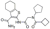 (9ci)-2-[[[(環(huán)丁基羰基)環(huán)戊基氨基]乙酰基]氨基]-4,5,6,7-四氫-苯并[b]噻吩-3-羧酰胺結(jié)構(gòu)式_606109-57-3結(jié)構(gòu)式