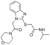 (9ci)-n-(1-甲基乙基)-2-[[1-[2-(4-嗎啉)-2-氧代乙基]-1H-苯并咪唑-2-基]硫代]-乙酰胺結構式_606110-71-8結構式