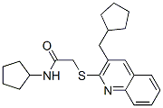 (9ci)-n-環(huán)戊基-2-[[3-(環(huán)戊基甲基)-2-喹啉]硫代]-乙酰胺結構式_606113-78-4結構式